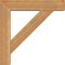 Ekena Millwork Traditional Block Rough Sawn Bracket w/ Offset Brace, Western Red Cedar, 6"W x 26"D x 26"H BKT0604X26X26TRA05RWR - alternate 3